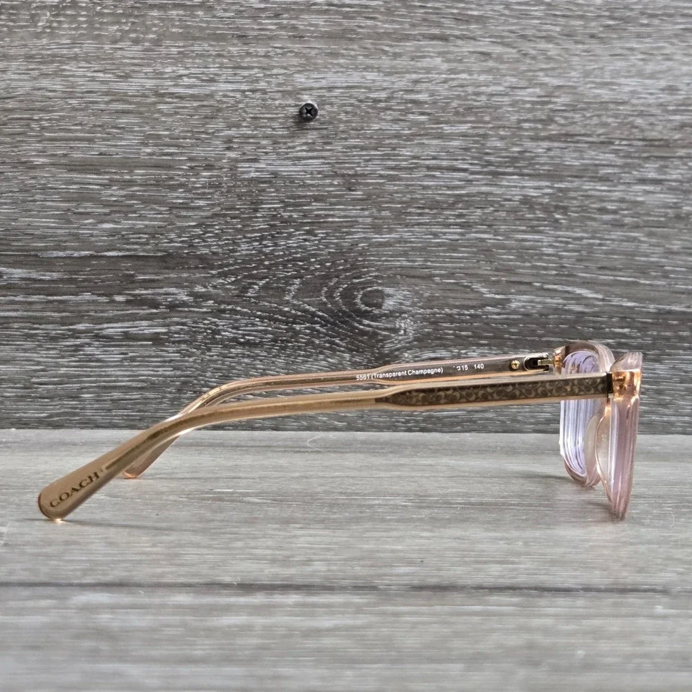 Coach HC6143 5661 Transparent Champagne Full Rim Womens Eyeglass Frame only